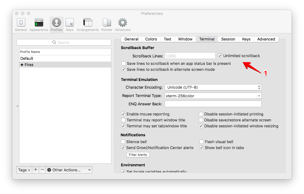 iTerm Configure1